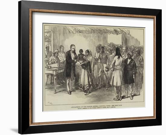 Out-Patients at the Sassoon General Hospital, Poona-William 'Crimea' Simpson-Framed Giclee Print