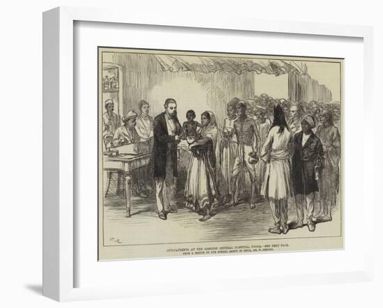 Out-Patients at the Sassoon General Hospital, Poona-William 'Crimea' Simpson-Framed Giclee Print