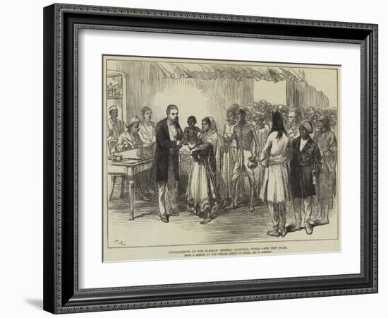 Out-Patients at the Sassoon General Hospital, Poona-William 'Crimea' Simpson-Framed Giclee Print