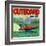 Outboard Apple Label - Chelan, WA-Lantern Press-Framed Art Print