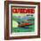 Outboard Apple Label - Chelan, WA-Lantern Press-Framed Art Print