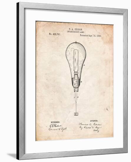 Outboard Motor Patent Art-Cole Borders-Framed Art Print