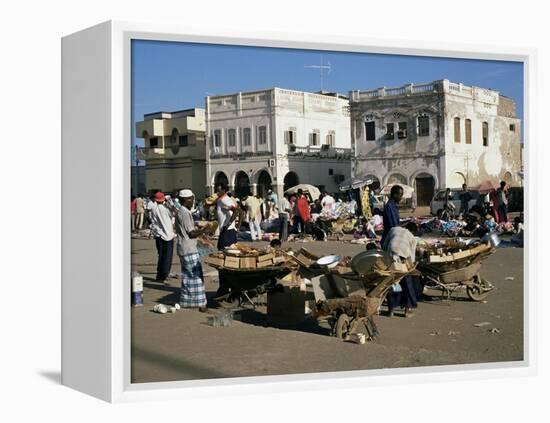 Outdoor Bazaar Scene, Djibouti City, Djibouti, Africa-Ken Gillham-Framed Premier Image Canvas