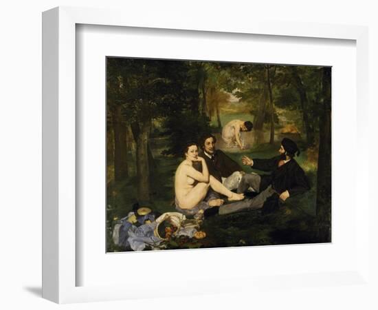 Outdoor Breakfast , 1863-Edouard Manet-Framed Giclee Print