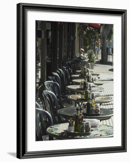 Outdoor Cafe, North Beach, San Francisco, California, USA-Ethel Davies-Framed Photographic Print