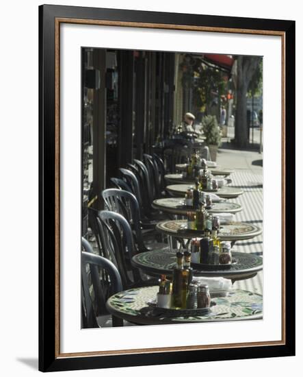 Outdoor Cafe, North Beach, San Francisco, California, USA-Ethel Davies-Framed Photographic Print