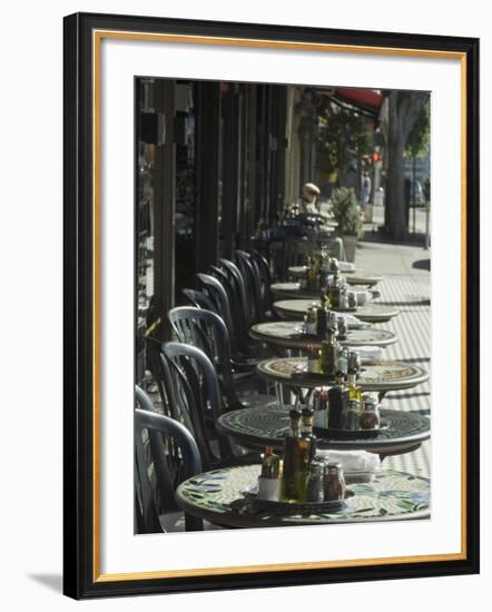 Outdoor Cafe, North Beach, San Francisco, California, USA-Ethel Davies-Framed Photographic Print