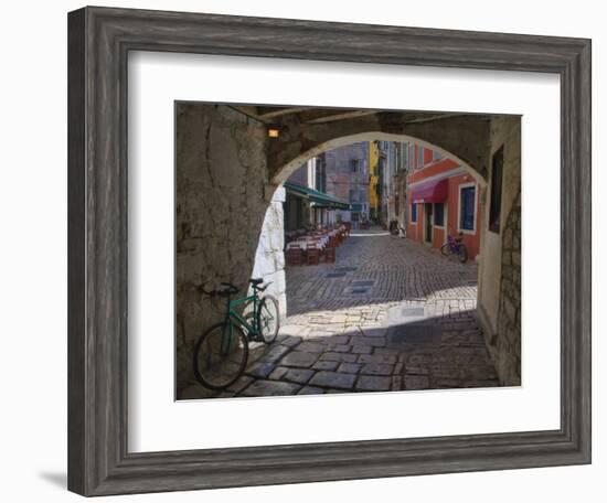 Outdoor Cafe, Rovigno, Croatia-Adam Jones-Framed Photographic Print