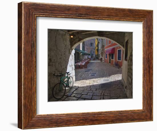 Outdoor Cafe, Rovigno, Croatia-Adam Jones-Framed Photographic Print