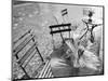 Outdoor Cafe Table, Lucerne, Switzerland-Walter Bibikow-Mounted Photographic Print
