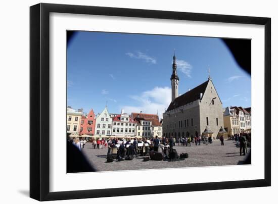 Outdoor Concert in Town Hall Square, Tallin, Estonia, 2011-Sheldon Marshall-Framed Photographic Print