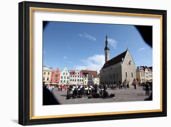 Outdoor Concert in Town Hall Square, Tallin, Estonia, 2011-Sheldon Marshall-Framed Photographic Print