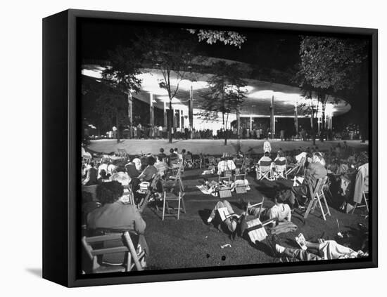 Outdoor Concert-Ralph Crane-Framed Premier Image Canvas