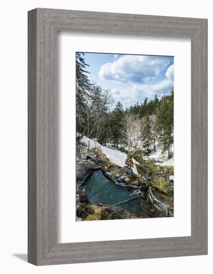 Outdoor onsen in the Daisetsuzan National Park, UNESCO World Heritage Site, Hokkaido, Japan, Asia-Michael Runkel-Framed Photographic Print