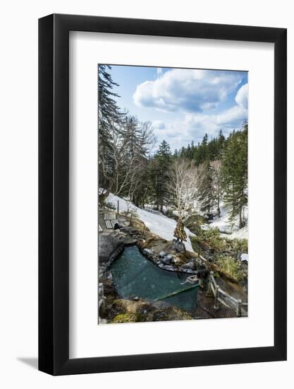 Outdoor onsen in the Daisetsuzan National Park, UNESCO World Heritage Site, Hokkaido, Japan, Asia-Michael Runkel-Framed Photographic Print