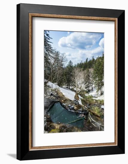 Outdoor onsen in the Daisetsuzan National Park, UNESCO World Heritage Site, Hokkaido, Japan, Asia-Michael Runkel-Framed Photographic Print