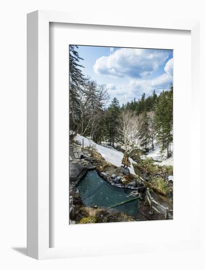 Outdoor onsen in the Daisetsuzan National Park, UNESCO World Heritage Site, Hokkaido, Japan, Asia-Michael Runkel-Framed Photographic Print