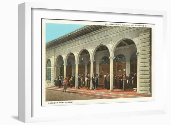 Outdoor Post Office, St. Petersburg, Florida-null-Framed Premium Giclee Print