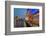 Outdoor Restaurants under Galata Bridge with Yeni Cami or New Mosque at Dusk, Istanbul-Stefano Politi Markovina-Framed Photographic Print