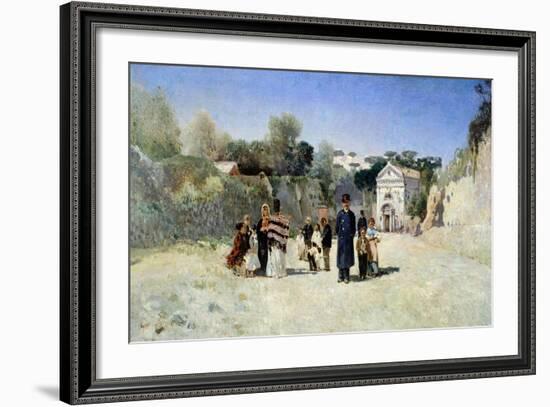 Outdoor Scene-Giuseppe Laezza-Framed Giclee Print