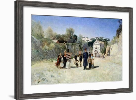 Outdoor Scene-Giuseppe Laezza-Framed Giclee Print