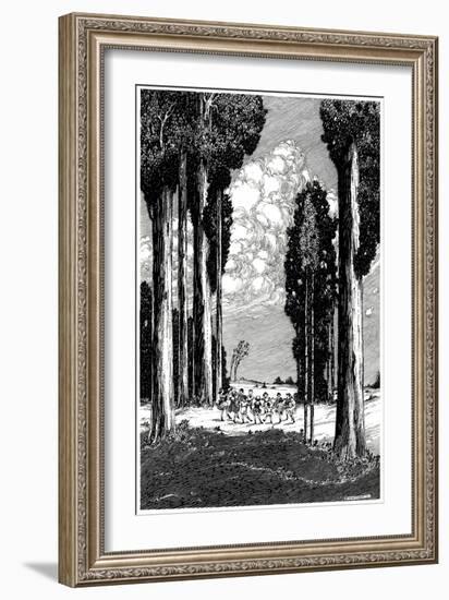 Outdoor Sports and Indoor Pastimes - Child Life-G.H. Mitchell-Framed Giclee Print