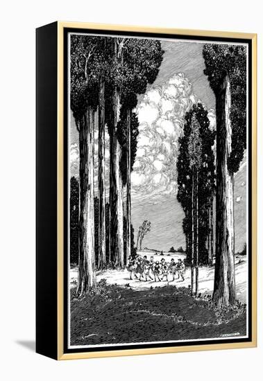 Outdoor Sports and Indoor Pastimes - Child Life-G.H. Mitchell-Framed Premier Image Canvas