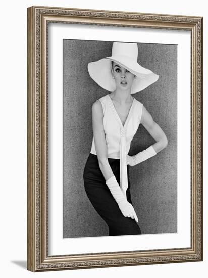 Outfit and White Hat, 1960s-John French-Framed Giclee Print