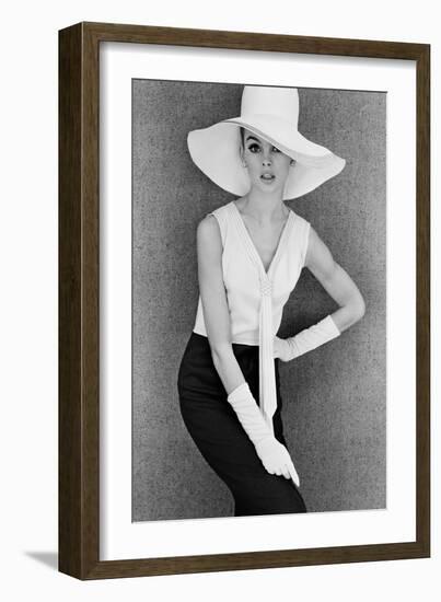 Outfit and White Hat, 1960s-John French-Framed Giclee Print