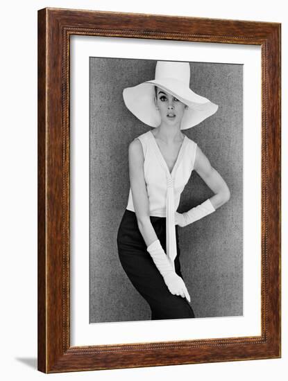 Outfit and White Hat, 1960s-John French-Framed Giclee Print