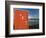 Outhouse and Boat Harbor, Homer, Kenai Peninsula, Alaska, USA-Walter Bibikow-Framed Photographic Print