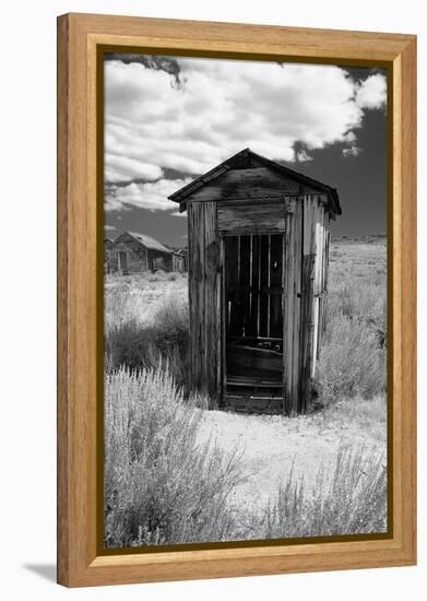 Outhouse in Ghost Town, Bodie, California-George Oze-Framed Premier Image Canvas