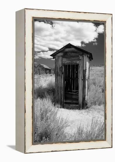 Outhouse in Ghost Town, Bodie, California-George Oze-Framed Premier Image Canvas