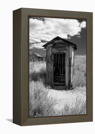 Outhouse in Ghost Town, Bodie, California-George Oze-Framed Premier Image Canvas