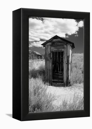 Outhouse in Ghost Town, Bodie, California-George Oze-Framed Premier Image Canvas