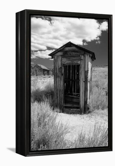 Outhouse in Ghost Town, Bodie, California-George Oze-Framed Premier Image Canvas