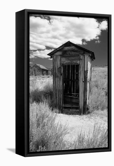 Outhouse in Ghost Town, Bodie, California-George Oze-Framed Premier Image Canvas