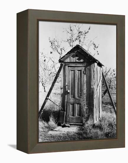 Outhouse on A Farm-null-Framed Premier Image Canvas