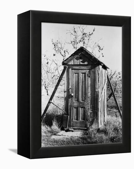Outhouse on A Farm-null-Framed Premier Image Canvas