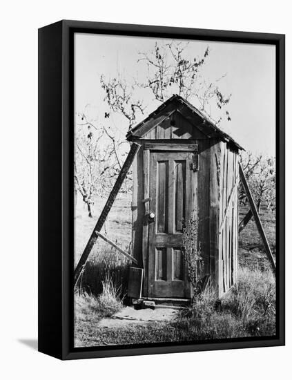 Outhouse on A Farm-null-Framed Premier Image Canvas