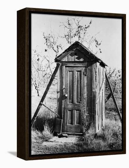 Outhouse on A Farm-null-Framed Premier Image Canvas