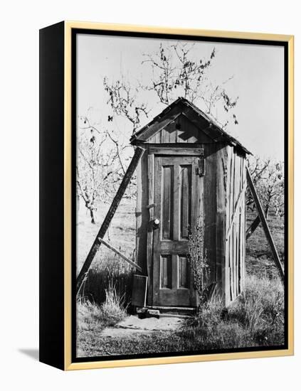 Outhouse on A Farm-null-Framed Premier Image Canvas