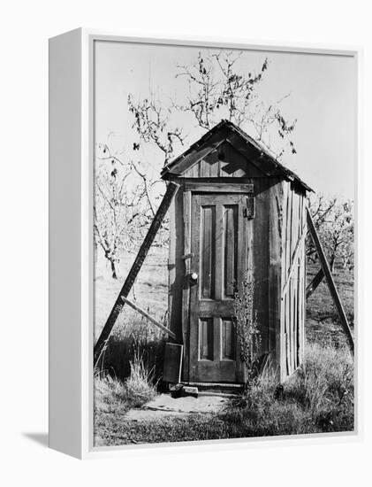 Outhouse on A Farm-null-Framed Premier Image Canvas