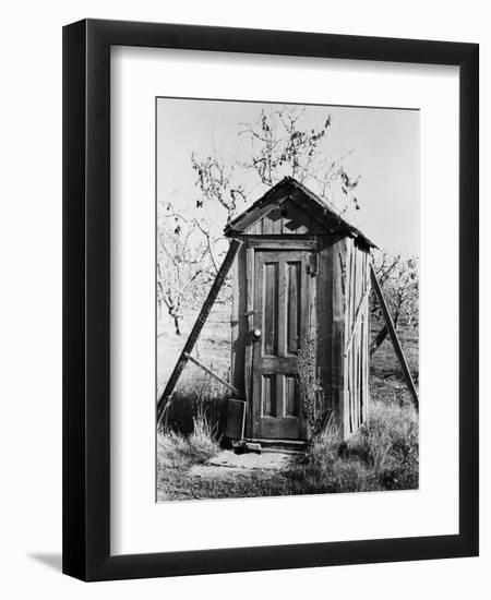 Outhouse on A Farm-null-Framed Premium Photographic Print