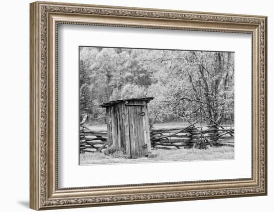 Outhouse, Pioneer Homestead, Great Smoky Mountains National Park, North Carolina-Adam Jones-Framed Photographic Print