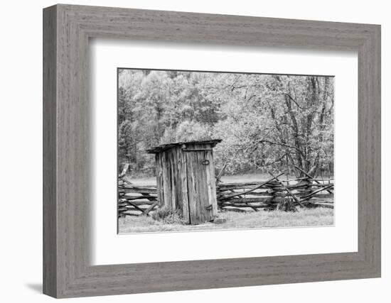 Outhouse, Pioneer Homestead, Great Smoky Mountains National Park, North Carolina-Adam Jones-Framed Photographic Print