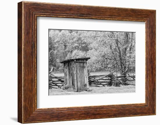 Outhouse, Pioneer Homestead, Great Smoky Mountains National Park, North Carolina-Adam Jones-Framed Photographic Print