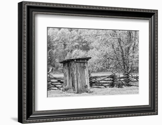 Outhouse, Pioneer Homestead, Great Smoky Mountains National Park, North Carolina-Adam Jones-Framed Photographic Print