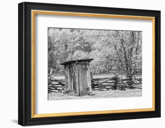 Outhouse, Pioneer Homestead, Great Smoky Mountains National Park, North Carolina-Adam Jones-Framed Photographic Print