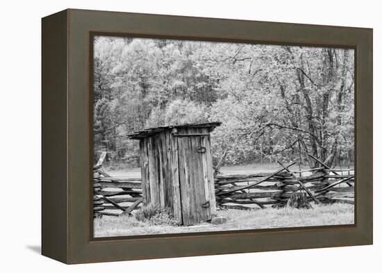 Outhouse, Pioneer Homestead, Great Smoky Mountains National Park, North Carolina-Adam Jones-Framed Premier Image Canvas